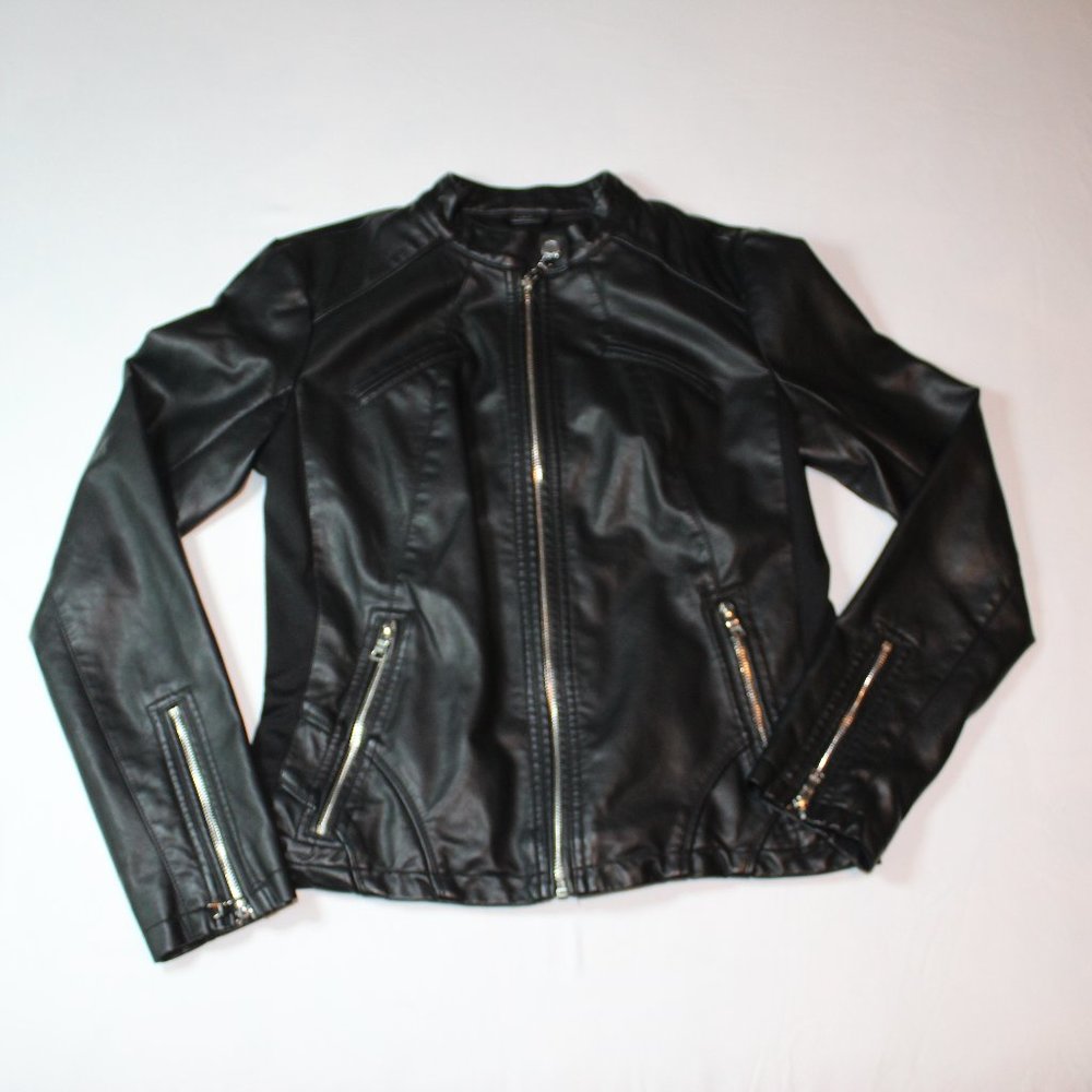 Guess Faux Leather Moto Jacket